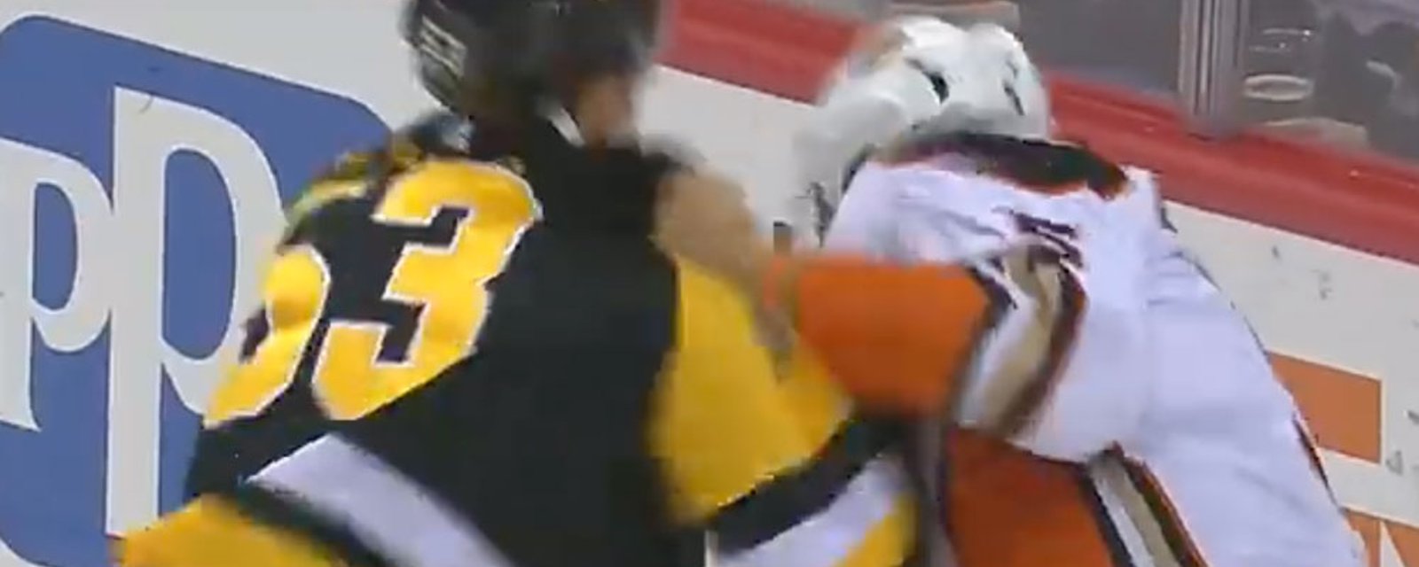 Pens’ Blueger gets 10-minute misconduct for standing up for a teammate! 