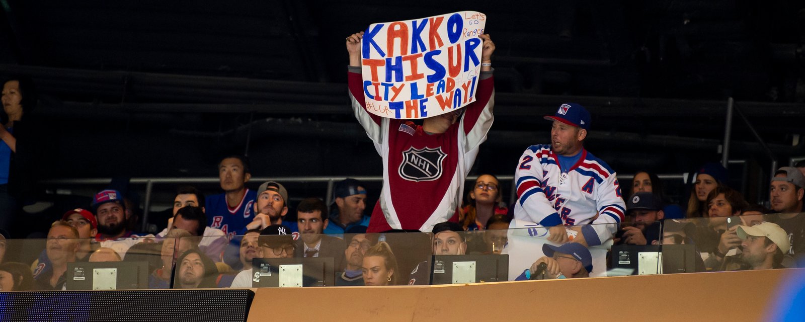 Kaapo Kakko had a special gift for a lucky Rangers fan