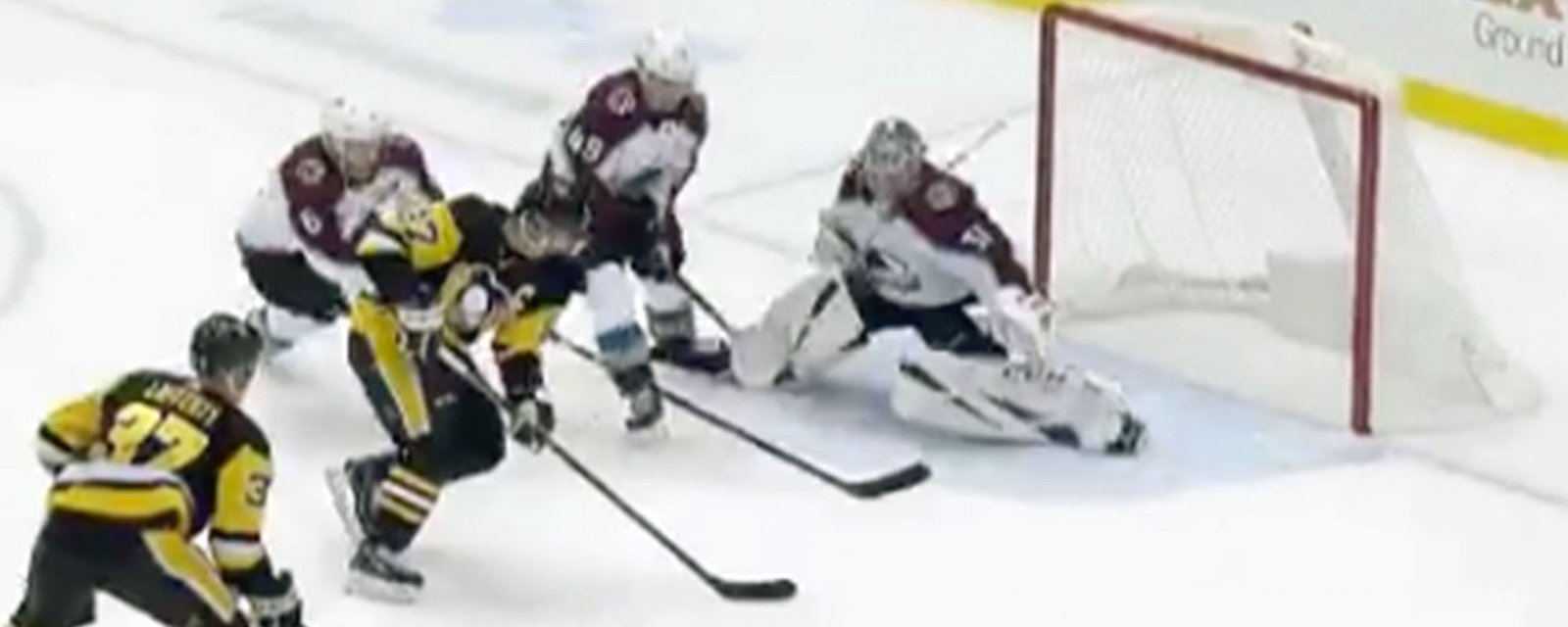 Crosby beats three Avs to score an early goal of the year candidate