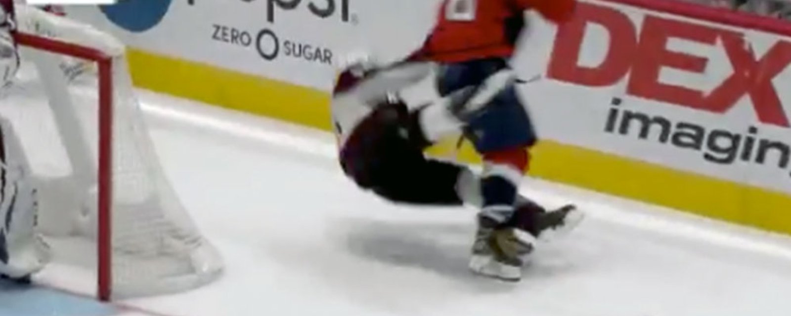 Ovechkin absolutely obliterates Girard with an early hit of the year candidate