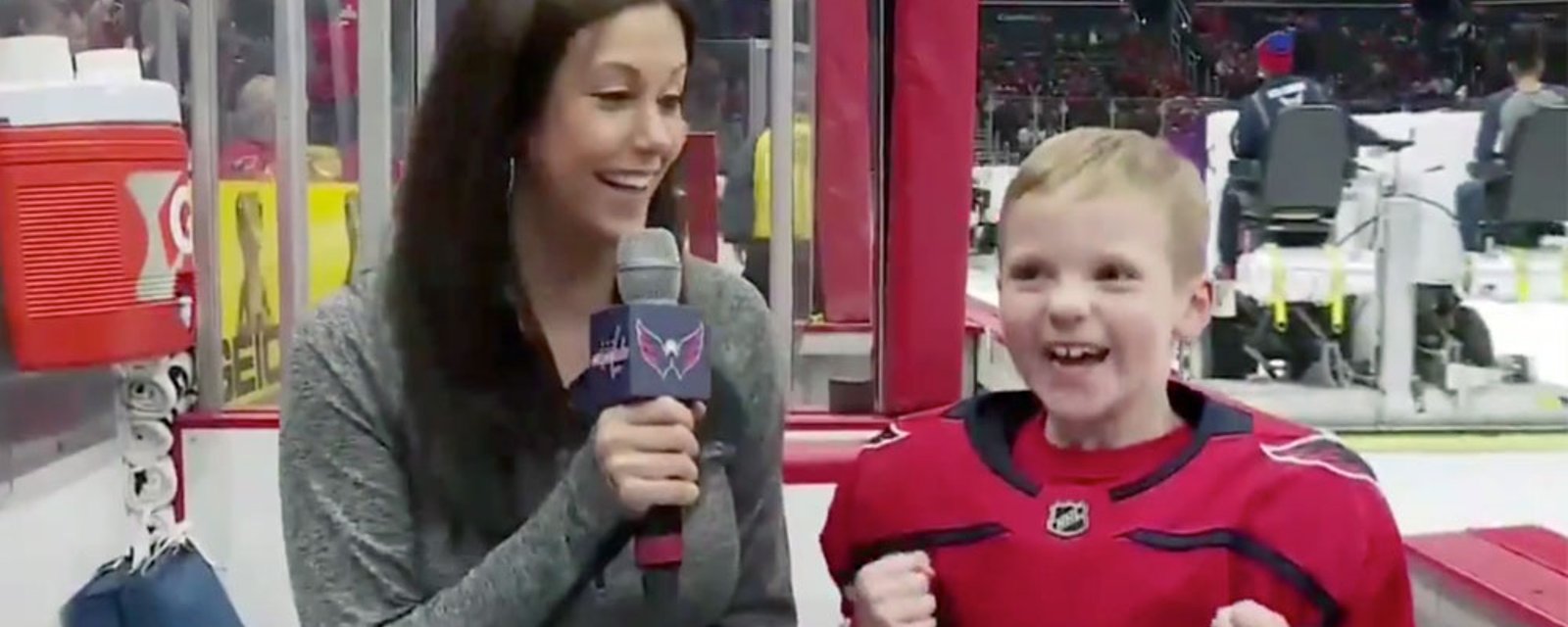 Capitals fan gives greatest intermission interview in NHL history