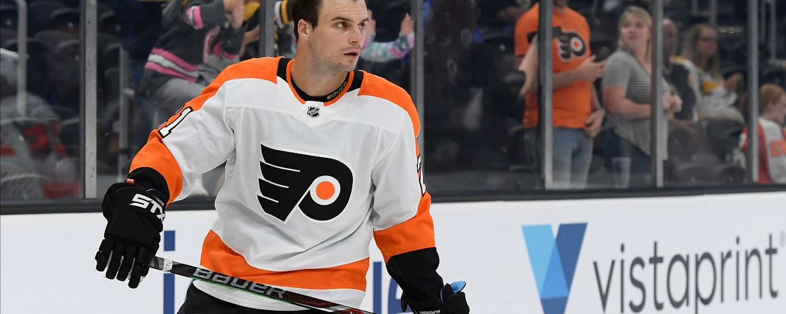Flyers forward Scott Laughton has been seriously injured. 