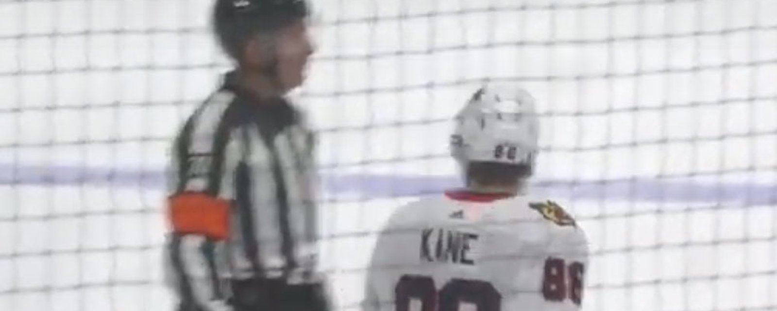 Patrick Kane gets penalty for telling referee to f*** off! 