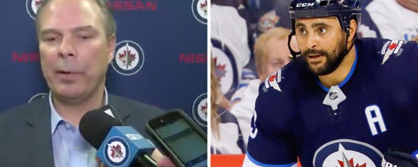 Jets GM holds emergency press conference to provide an update on Dustin Byfuglien