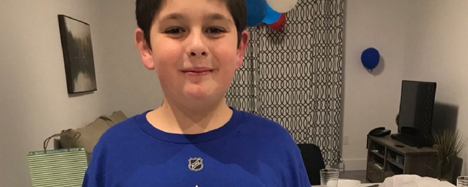 Maple Leafs surprise little boy who had no friends show up to his birthday party!