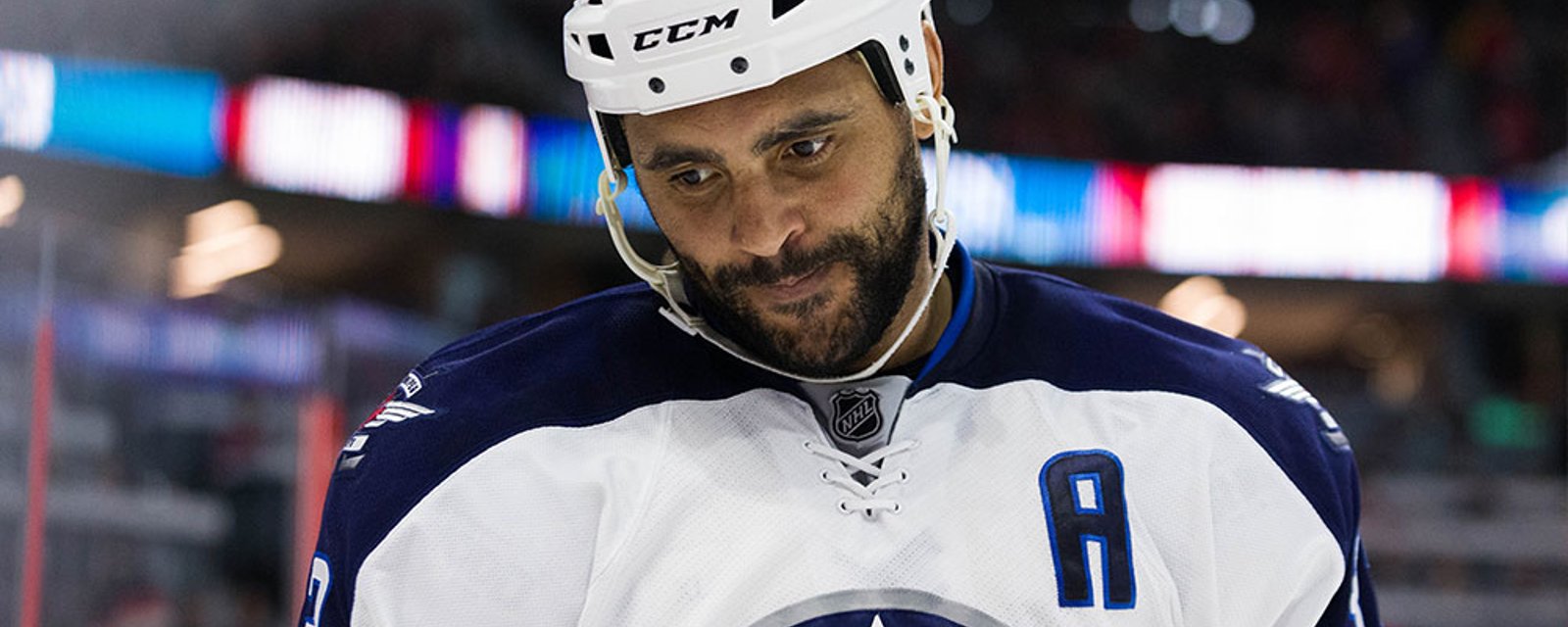 Report: It appears as if Dustin Byfuglien's time with the Jets is over
