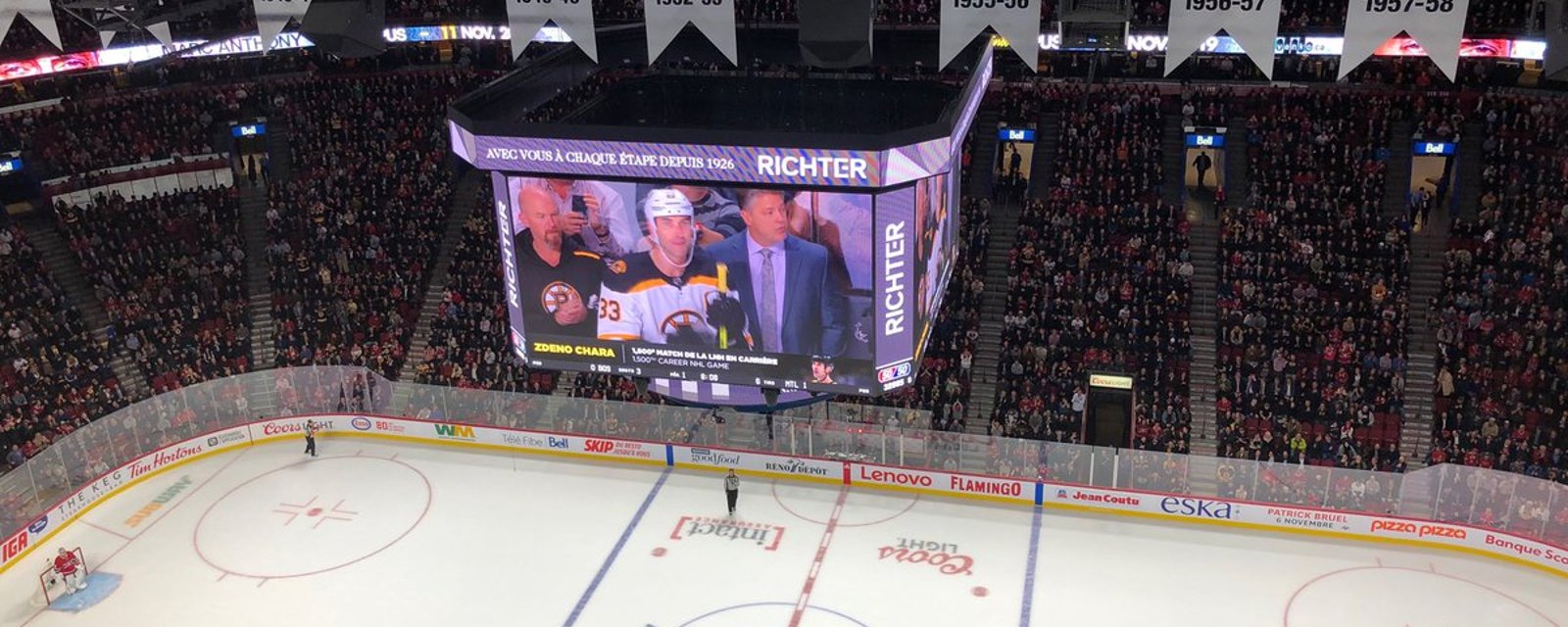 Habs fans surprise everyone and offers warming tribute to Chara