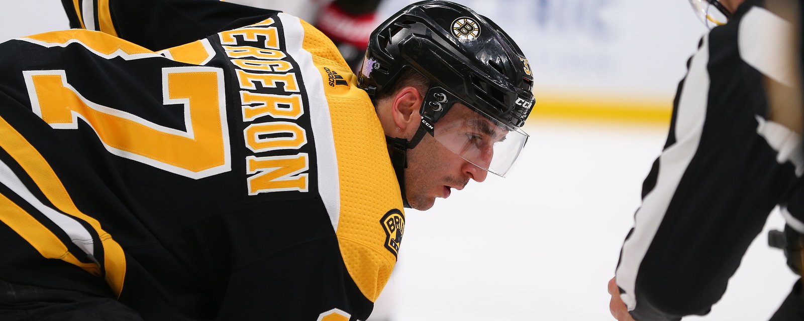 Huge blow for Boston as Bergeron is sidelined with an injury