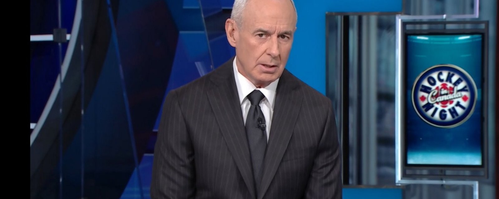 Ron MacLean attempts to apologize to fans on Hockey Night in Canada.