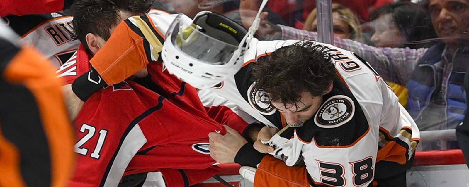 Disgusting spitting incident sparks all out brawl between Ducks and Capitals