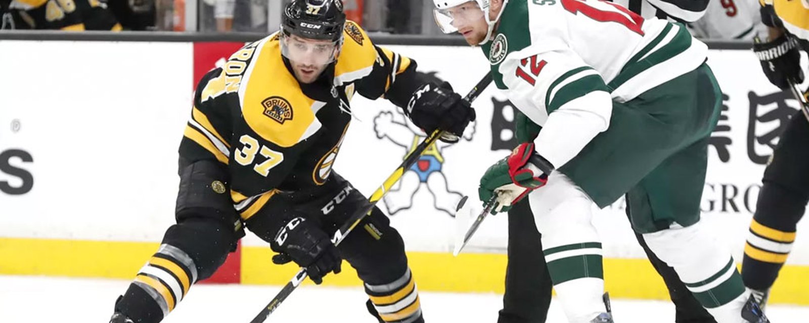Bergeron injured again, will miss time says Bruins' coach