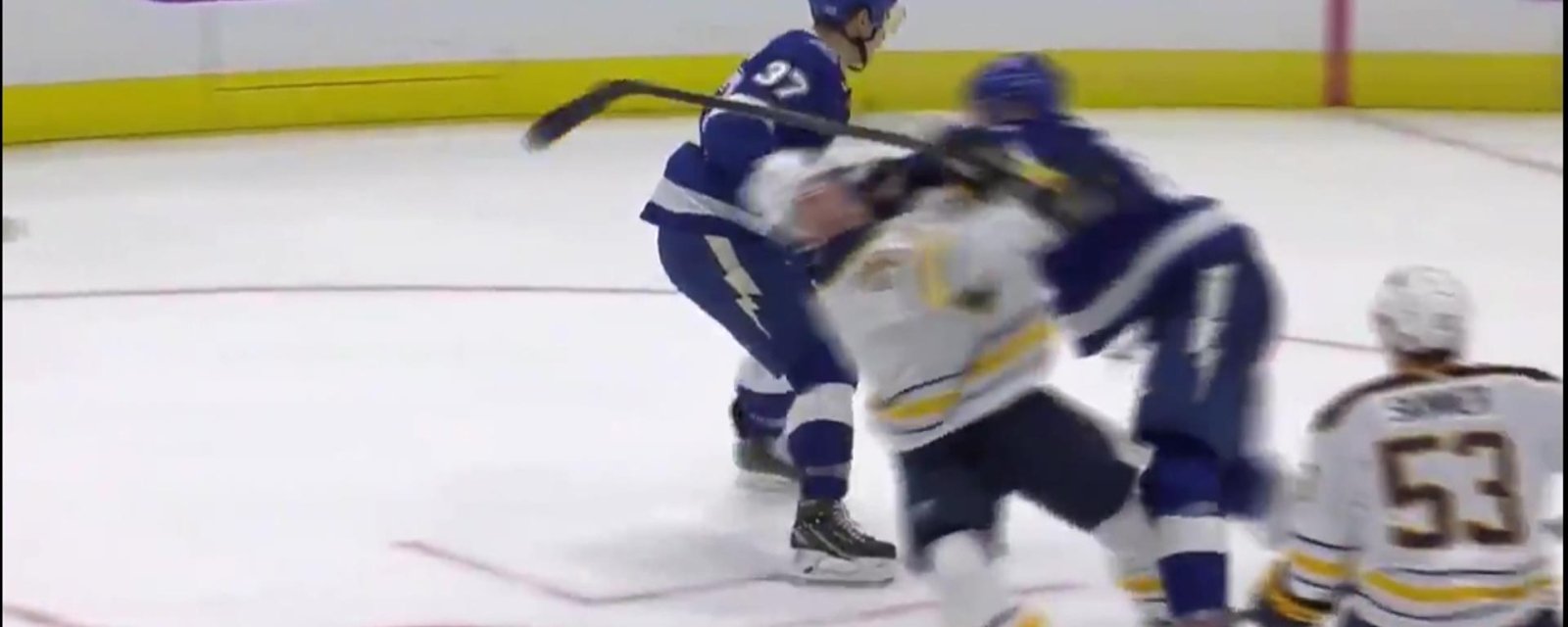 Erik Cernak reaches out to Dahlin after giving him a concussion