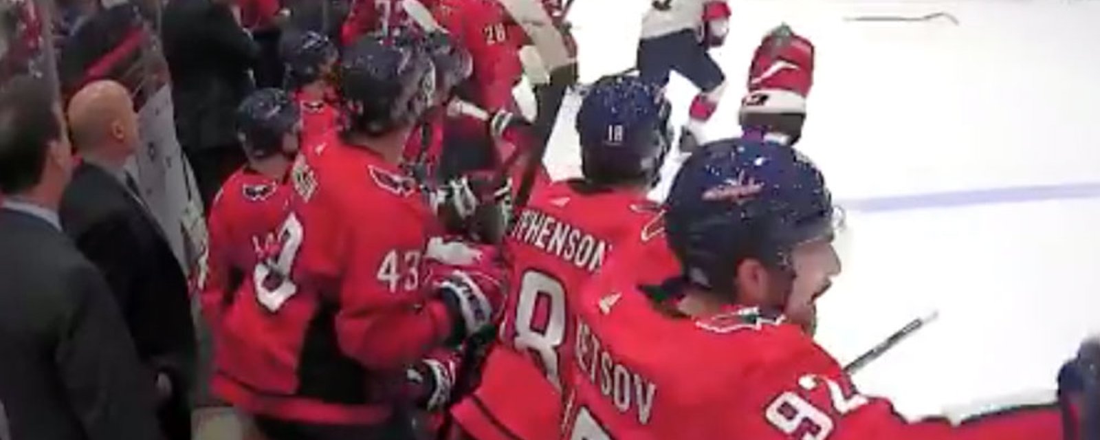 Yandle slashes stick out of Capitals equipment manager’s hands in game! 