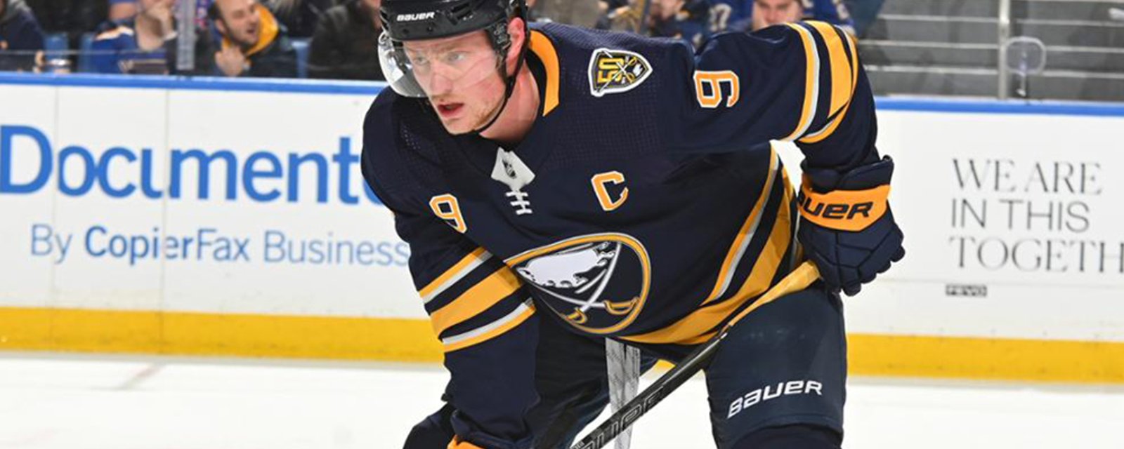 Eichel pulled from lineup moments before game against Flyers