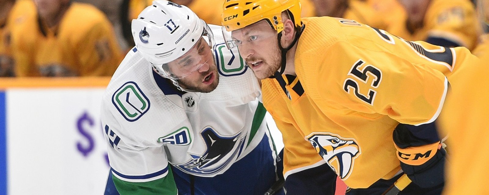 Canucks announce Josh Leivo out months due to serious injury.