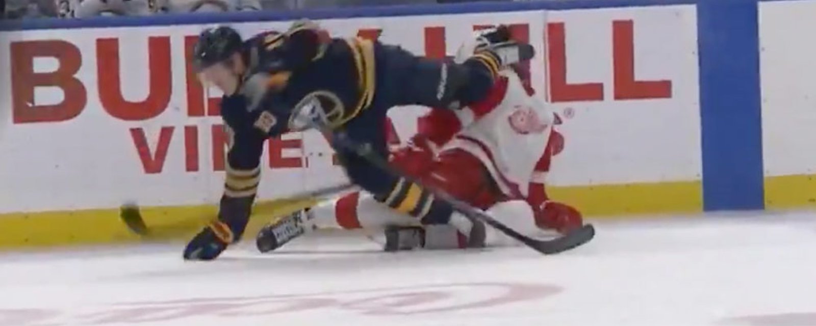 Wings Perlini’s face gets sliced open by skate blade! 