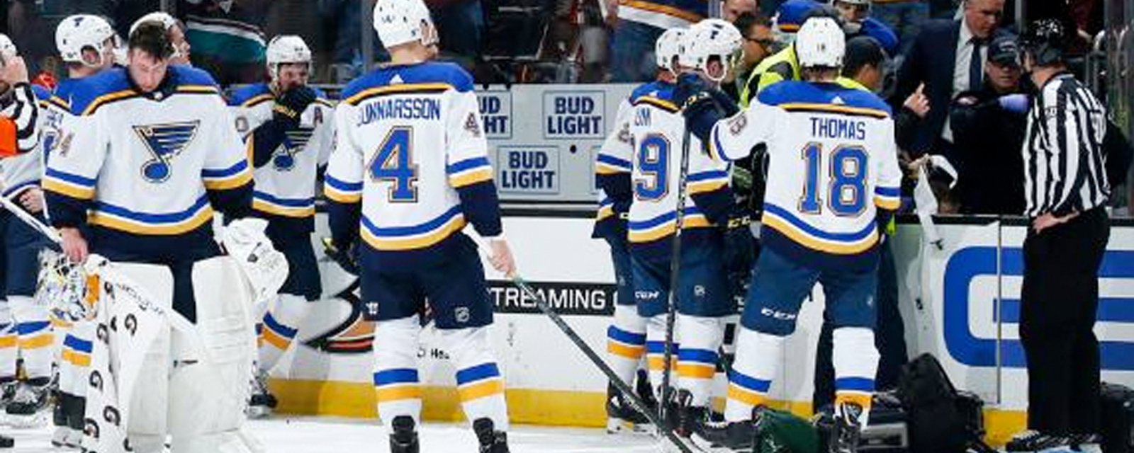 Blues offer counselling to players following Bouwmeester incident