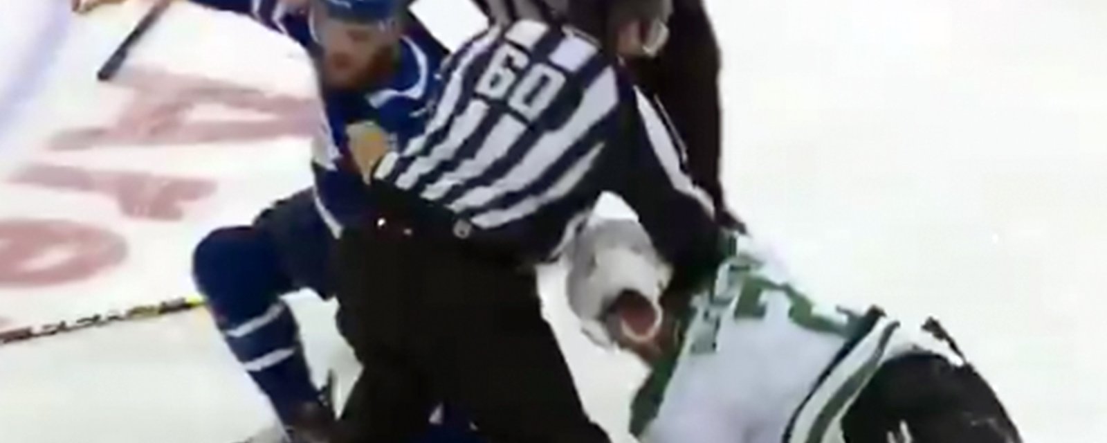 Clifford takes down 6 foot, 7 inch Oleksiak in his first fight with Leafs