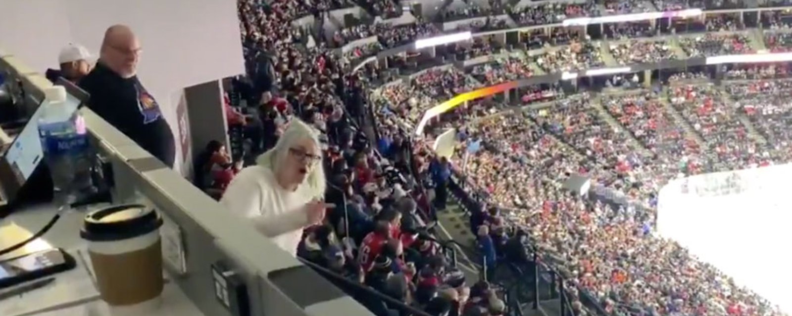 Two fans get in vulgar screaming match in front of commentators’ booth in Colorado 
