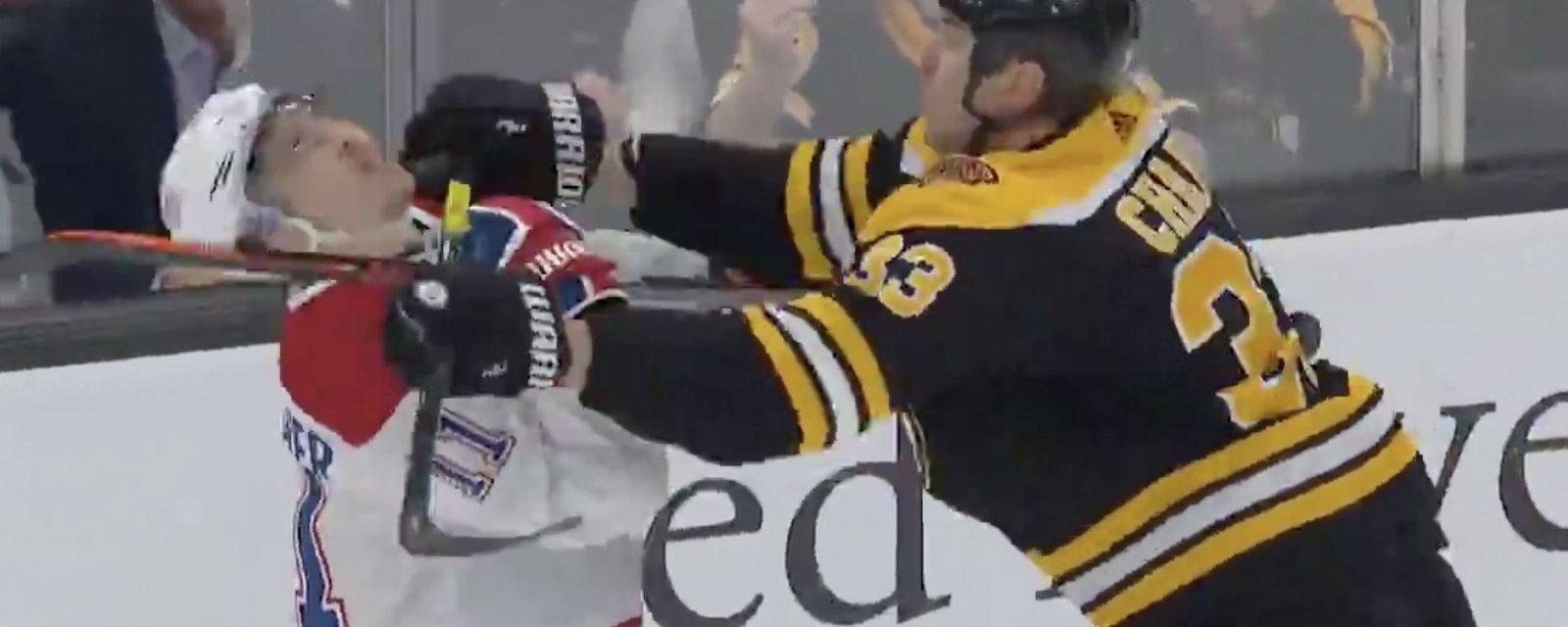 Chara made surprising classy move to Gallagher after vicious cross-check to face