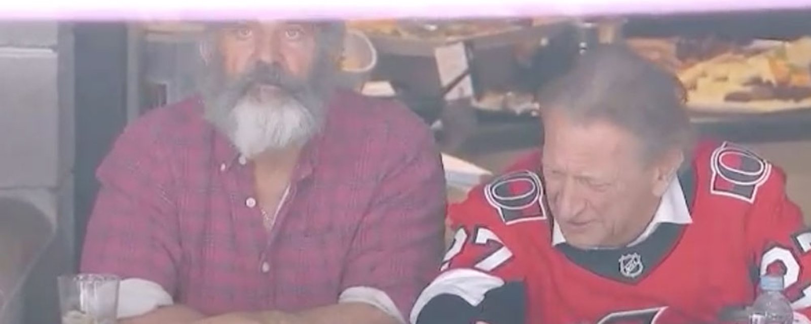 Mel Gibson hangs out with owner Eugene Melnyk at Sens’ game 