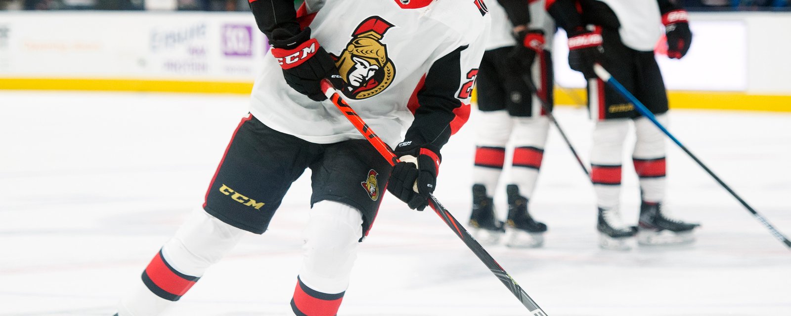 Sens prospect Logan Brown had to rescue his father after he fell through some ice
