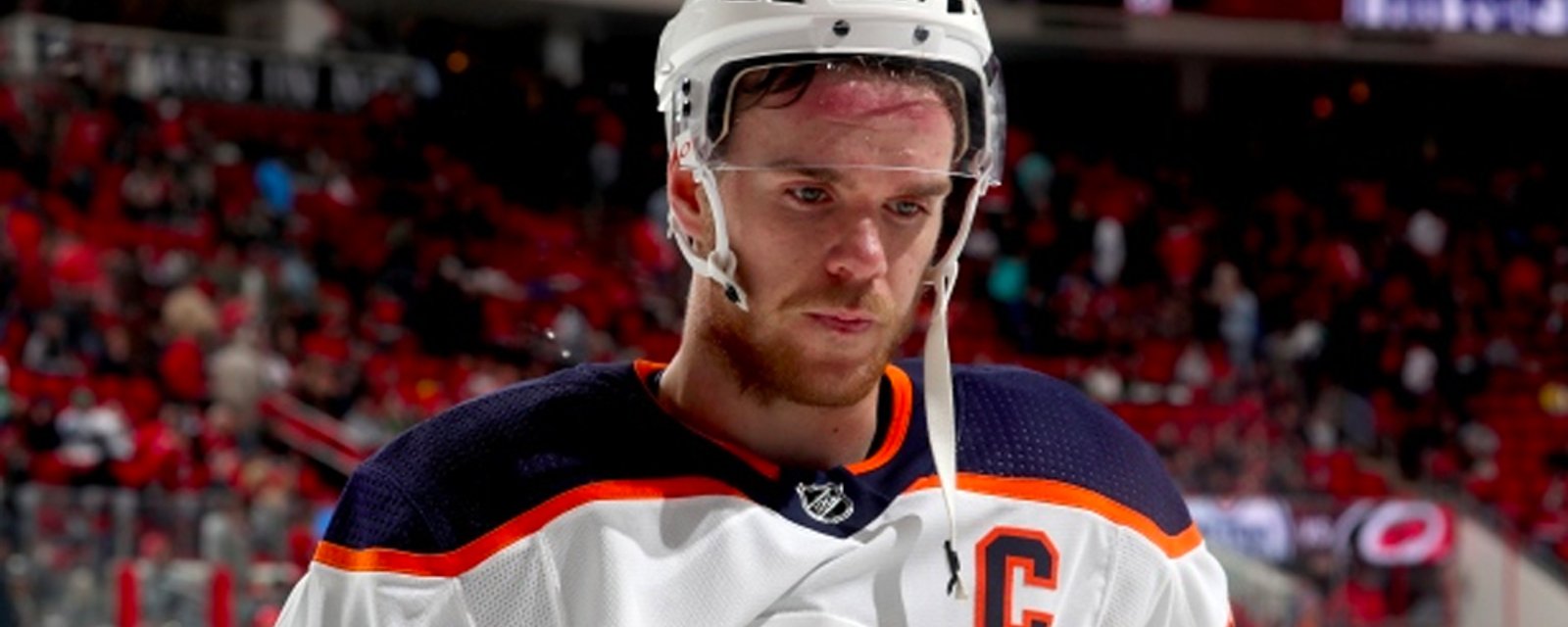 McDavid pulled from lineup just minutes before game time