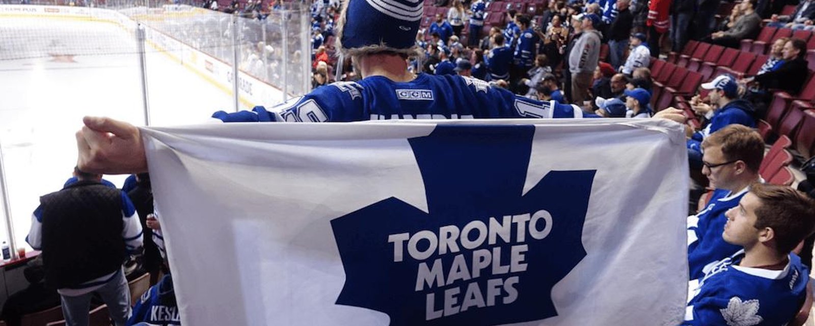 Leafs fan outrages people with distasteful sign 