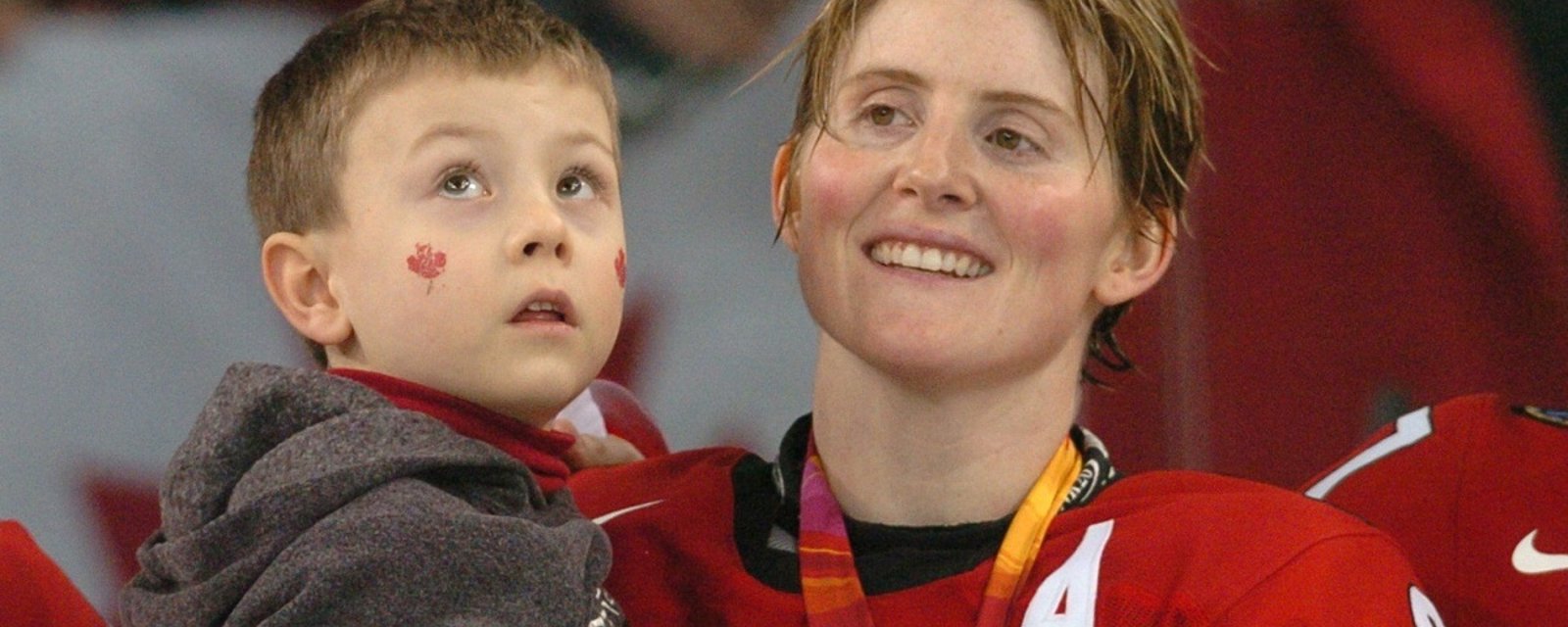 Hayley Wickenheiser puts out a call for help.