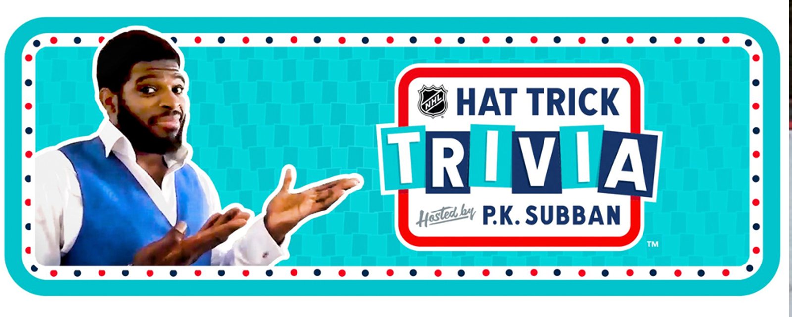 PK Subban takes a new job as NHL Trivia Game Show host