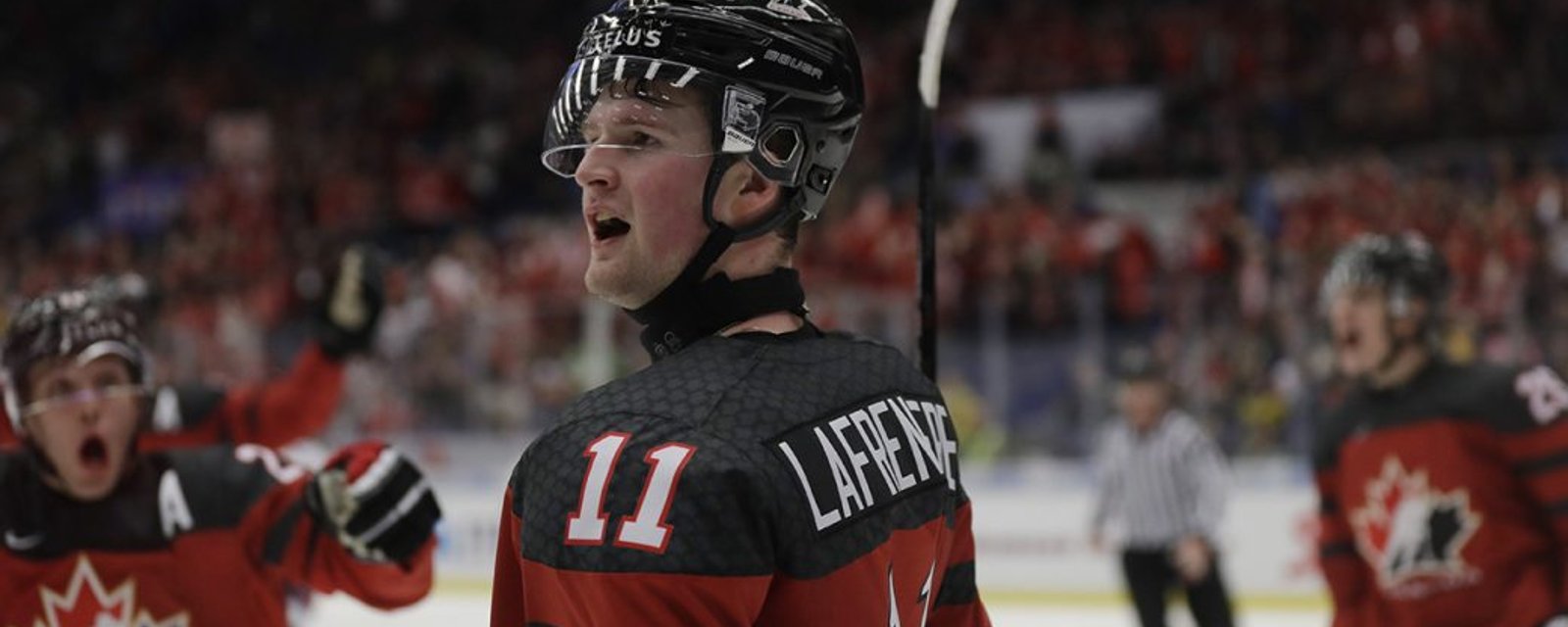 Team Canada’s Lafreniere back on the ice!