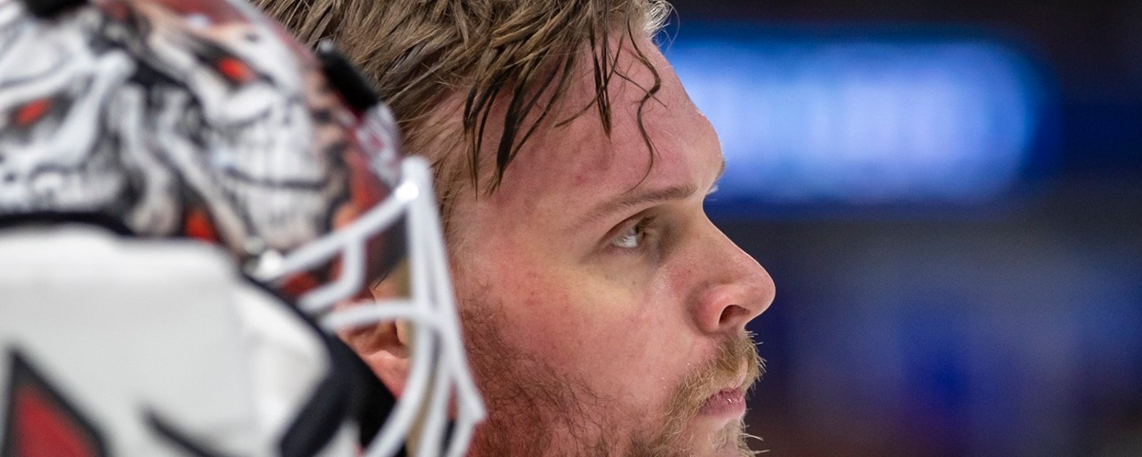 Blackhawks confirm Lehner is injured, forced to call up another goaltender.