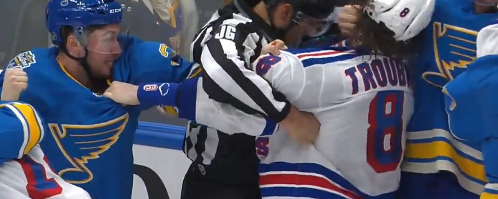 NHL Player Safety disciplines Jacob Trouba chopping down Vince Dunn.