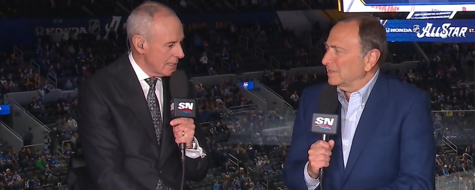 Ron MacLean &amp;amp; Gary Bettman discuss “Diversity and Inclusion” in the NHL during All Star intermission.