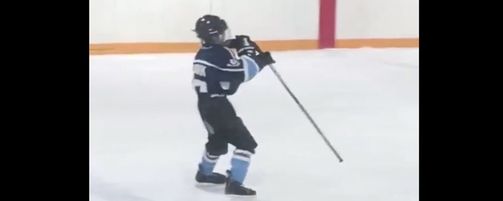 Kid from Northern Canada rocks out to AC/DC in between whistles