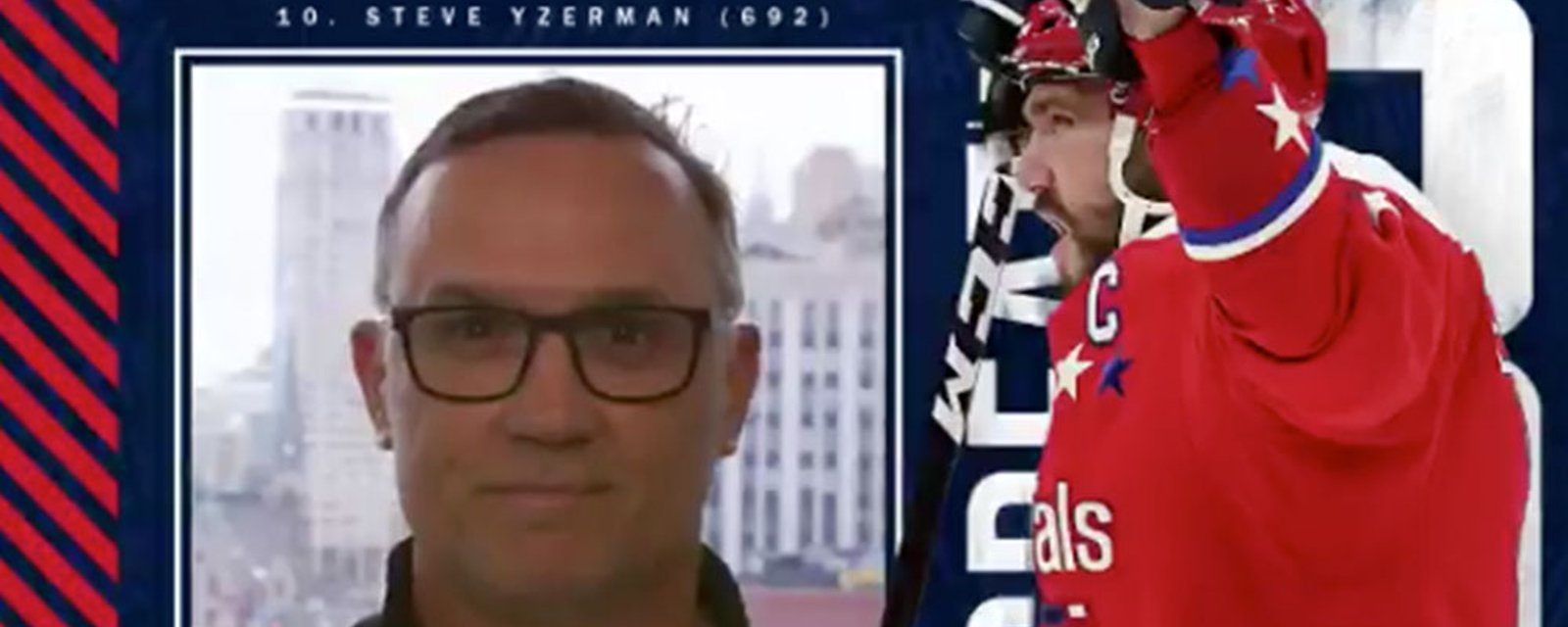 Yzerman sends a personal message to Ovechkin after the Caps legend passes Stevie Y on the all-time goal scoring