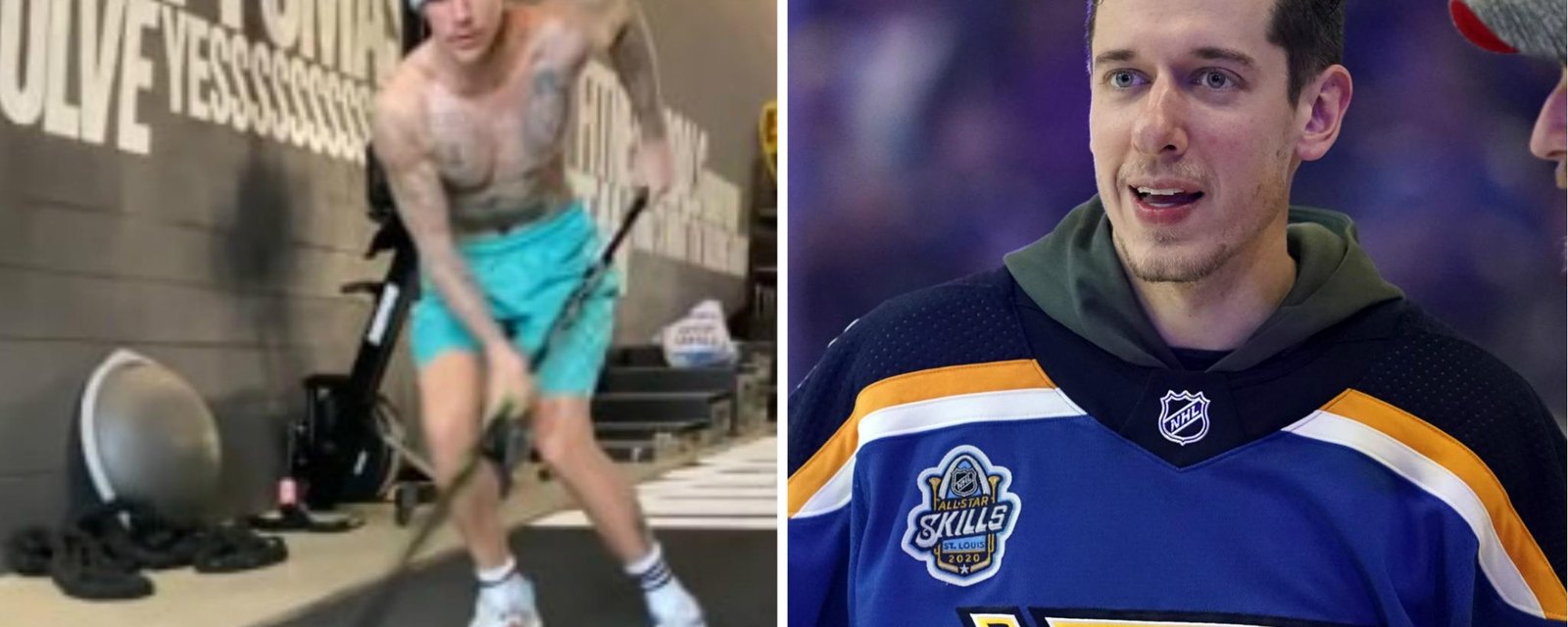 Justin Bieber taunts Binnington with new moves ahead of shootout challenge! 