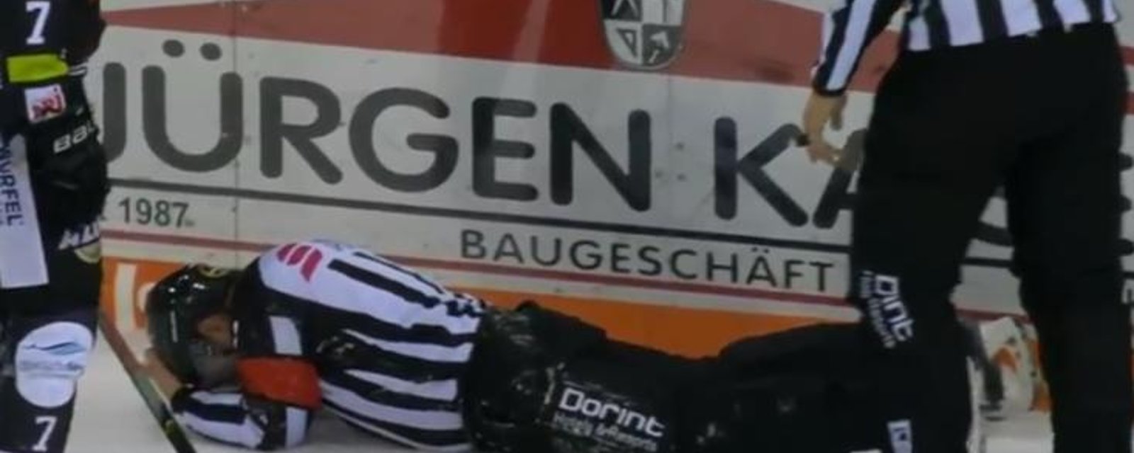 German league player facing discipline after shooting puck at referee