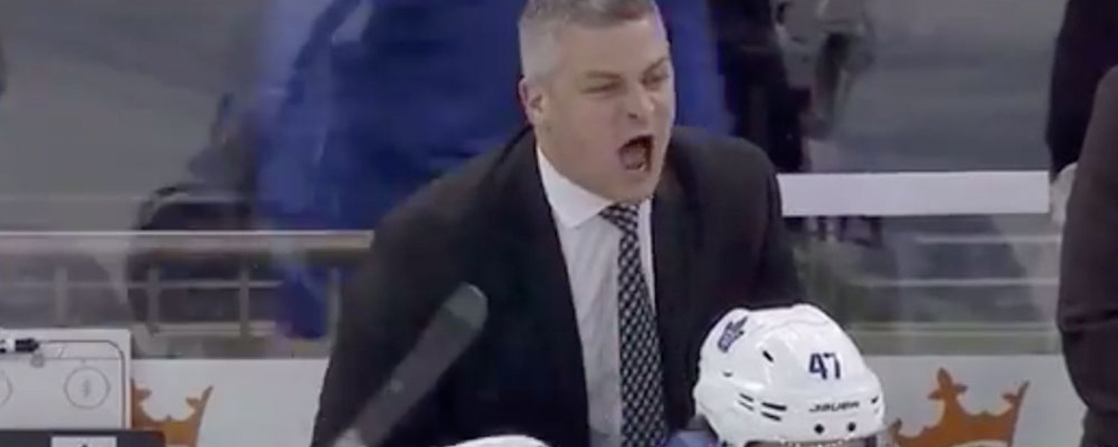 Leafs’ Keefe flips out at the ref and starts swearing at him! 