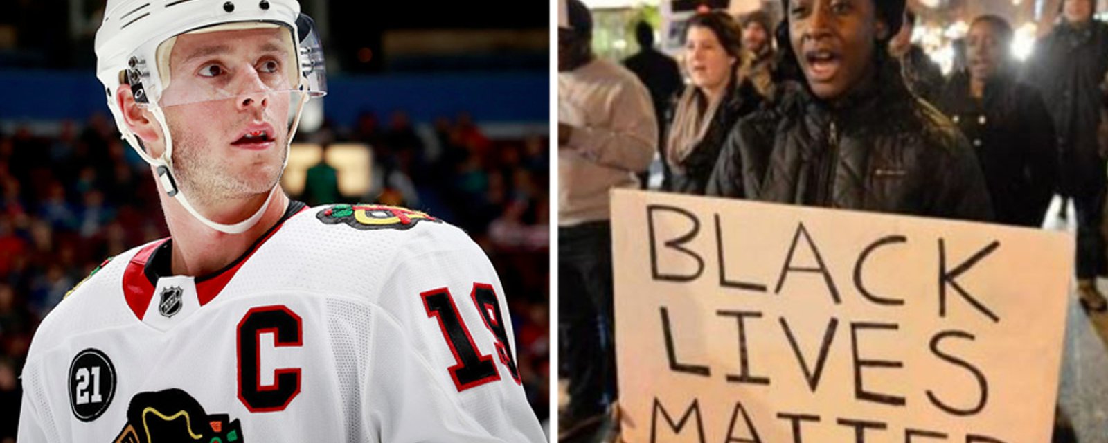 Jonathan Toews to white people: “Open your eyes“