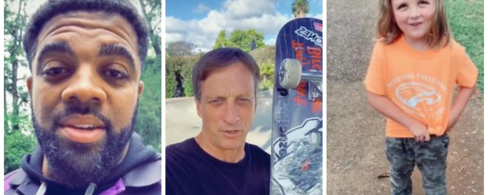 Good guy Fedex Driver helps a young boy deliver a skateboard to Tony Hawk.