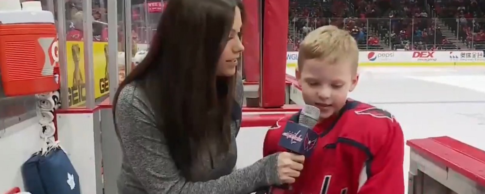 Fans vote “Mite of the Nite” interview as the NHL's top team video.
