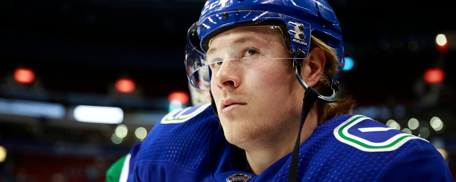 Brock Boeser dealing with a family tragedy in the midst of the playoffs.