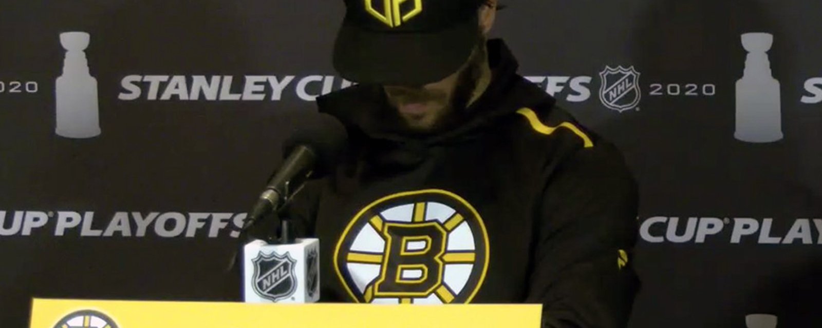 Krejci breaks down in tears during post-game press conference