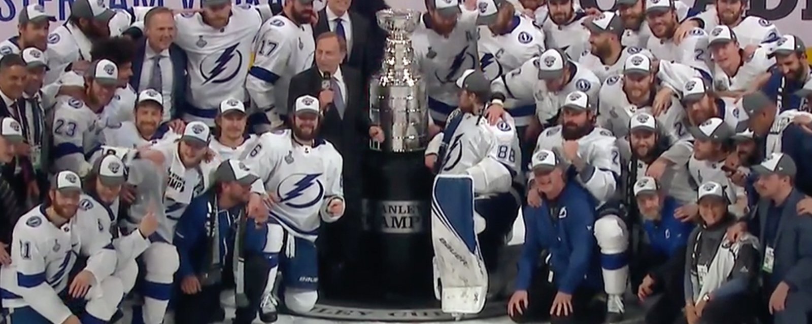 Lightning make history and break Stanley Cup presentation tradition