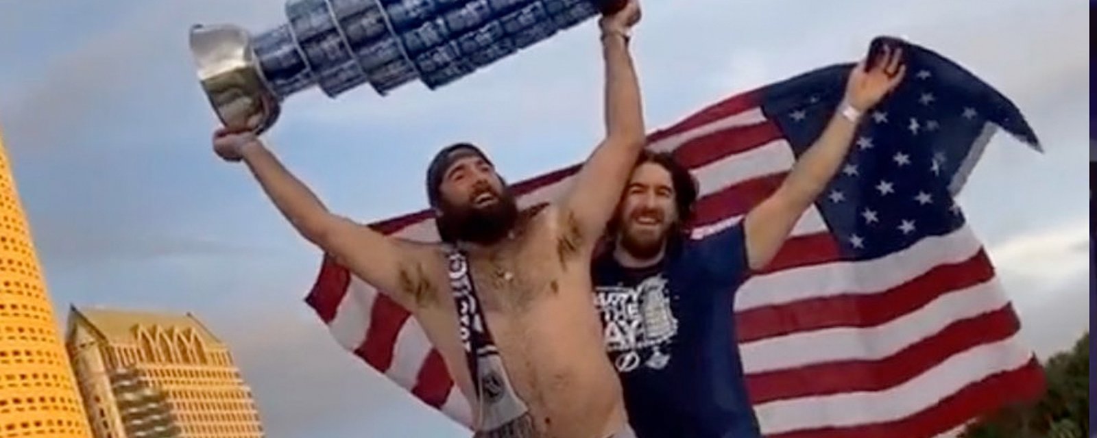 Did Pat Maroon piss himself at Stanley Cup parade?