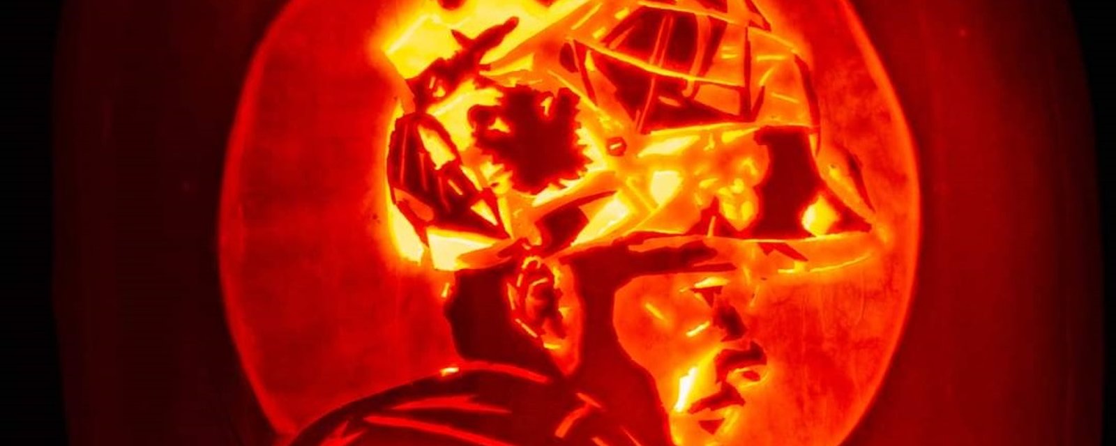 A look at some of this year's NHL themed pumpkin carvings.