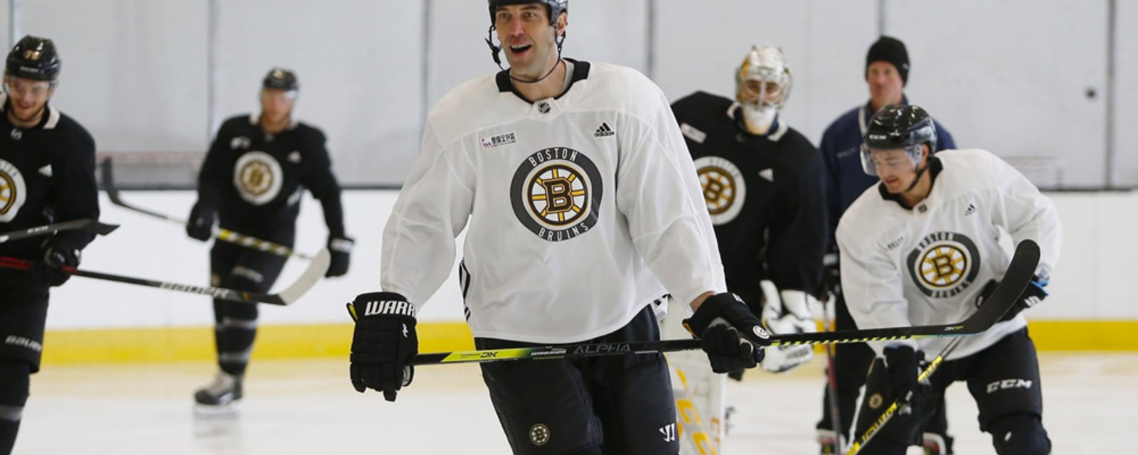 Chara re-joins Bruins, Pastrnak takes responsibility for missing training camp 