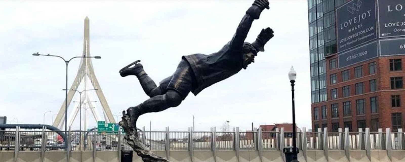  Statue of Bobby Orr outside TD Garden has gone missing.