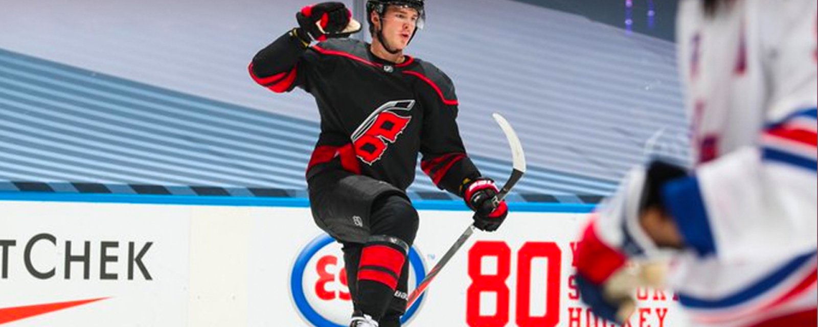 Svechnikov makes Hurricanes/Whalers history with hat trick over Rangers